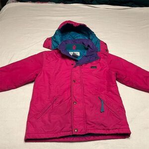 Vintage LL Bean‎ Penobscot Parka Kids Size 8 Pink Hooded Winter Coat